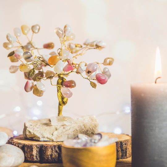Gemstone Tree - Made of natural gemstones
