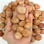 Natural Peach Moonstone Tumbled Stone Gemstones - 1 lb