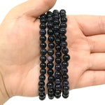 6mm Blue Goldstone Unisex Stretch Bracelet