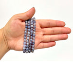 6mm Larvikite Gemstone Unisex Stretch Bracelet