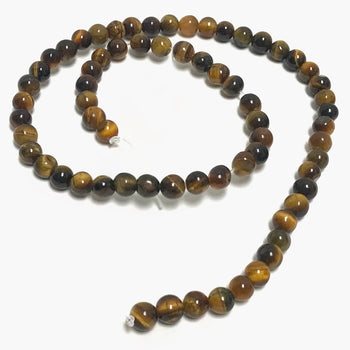 6mm Tiger Eye Crystal Bead Strand Wholesale - Gem Avenue