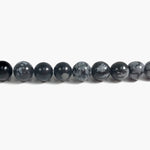 Natural Snowflake Obsidian Gemstone Bead Strand for Jewelry Making