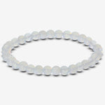 6mm Opalite Gemstone Round Bead Unisex Stretch Bracelet