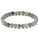 6mm Labradorite Gemstone Unisex Stretch Bracelet