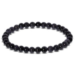 6mm Blue Goldstone Unisex Stretch Bracelet