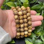 10mm Picture Jasper Unisex Handmade Stretch Bracelet