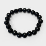 8mm Black Onyx Unisex Handmade Stretch Bracelet