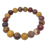 10mm Mookaite Gemstone Unisex Handmade Stretch Bracelet