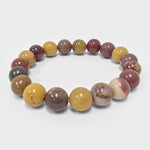 10mm Mookaite Gemstone Unisex Handmade Stretch Bracelet