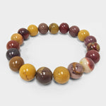 10mm Mookaite Gemstone Unisex Handmade Stretch Bracelet