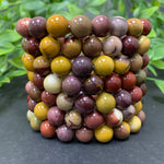 10mm Mookaite Gemstone Unisex Handmade Stretch Bracelet
