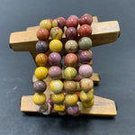 10mm Mookaite Gemstone Unisex Handmade Stretch Bracelet