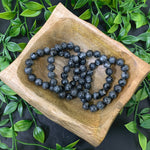 10mm Larvikite Gemstone Unisex Handmade Stretch Bracelet