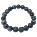 10mm Larvikite Gemstone Unisex Handmade Stretch Bracelet