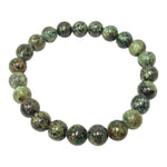 8mm African Turquoise Unisex Handmade Stretch Bracelet