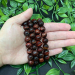 10mm Red Tigers Eye Unisex Handmade Stretch Bracelet