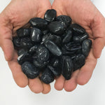 Natural Black Tourmaline Tumbled Stone Gemstones - 1 lb