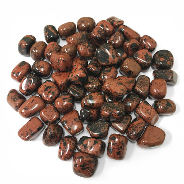 Natural Mahogany Obsidian Tumbled Stone Gemstone Crystals- Wholesale - Gem Avenue