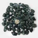 Natural Moss Agate Tumbled Stone Gemstones - 1 lb
