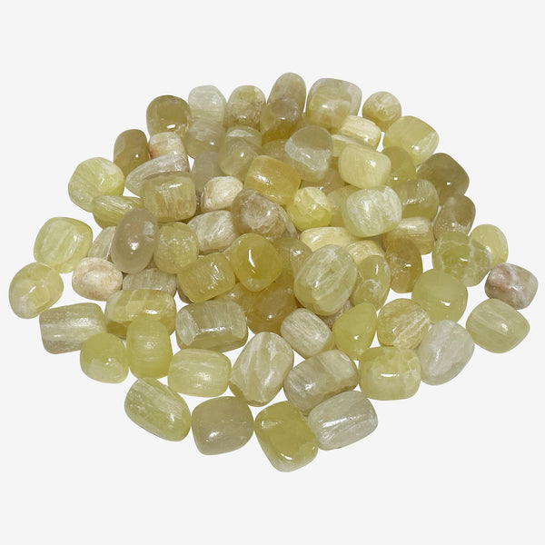Natural Lemon Calcite Tumbled Stone Gemstone Crystals- Wholesale - Gem Avenue