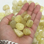 Natural Lemon Calcite Tumbled Stone Gemstones - 1 lb