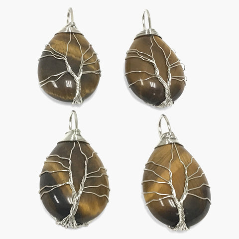 Wire Wrapped Tree of Life Pendants Wholesale - Gem Avenue