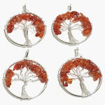 Tree of Life Wire Wrapped Carnelian Pendant