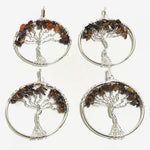 Handmade Tree of Life Wire Wrapped Tiger Eye Pendant
