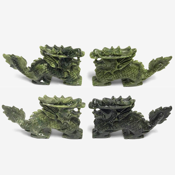 Hand Carved Nephrite Jade Dragon Figurine Wholesale