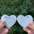 Natural Love Heart White Plume Agate Crystal Gemstones Wholesale - Gem Avenue