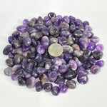 Natural Amethyst Tumbled Stone Gemstones - 1 lb