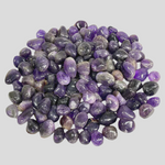 Natural Amethyst Tumbled Stone Gemstones - 1 lb