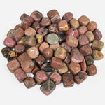 Natural Rhodonite Tumbled Stone Gemstones - 1 lb