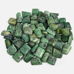 Natural Ruby Zoisite Tumbled Stone Gemstones - 1 lb