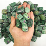 Natural Ruby Zoisite Tumbled Stone Gemstones - 1 lb