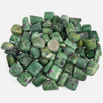 Natural Ruby Zoisite Tumbled Stone Gemstones - 1 lb