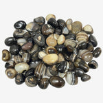 Natural Black Onyx Tumbled Stone Gemstones - 1 lb