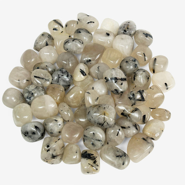 Natural Rutilated Quartz Tumbled Stone Gemstones Wholesale - Gem Avenue