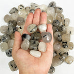 Natural Rutilated Quartz Tumbled Stone Gemstones - 1 lb