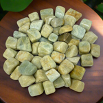 Natural Aquamarine Tumbled Stone Gemstones - 1 lb