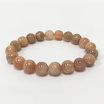 10mm Moonstone Bead Unisex Handmade Stretch Bracelet