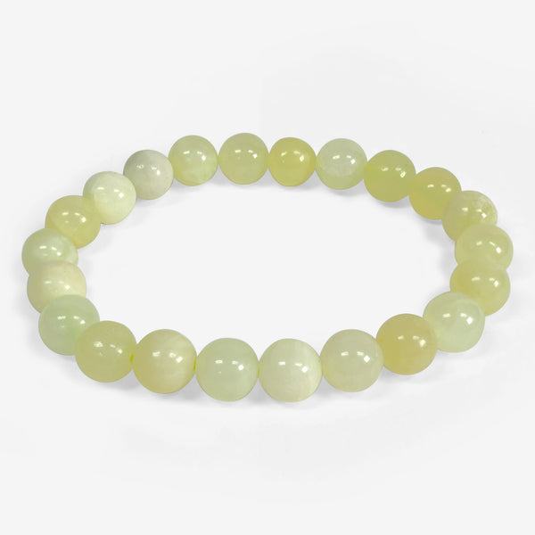8mm Jade Gemstone Handmade Stretchable Unisex Bracelet