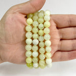 8mm Jade Gemstone Handmade Stretchable Unisex Bracelet