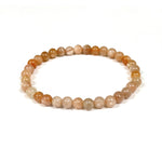 6mm Moonstone Gemstone Unisex Stretch Bracelet