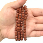 6mm Goldstone Gemstone Unisex Stretch Bracelet