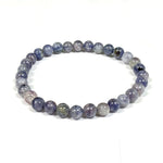 6mm Larvikite Gemstone Unisex Stretch Bracelet