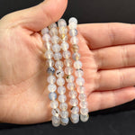 6mm Agate Gemstone Unisex Stretch Bracelet