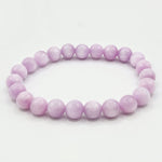 8mm Kunzite Unisex Handmade Stretch Bracelet