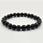 Blue Tiger Eye 8mm Round Bead Stretch Bracelet Natural Gemstone Handmade Unisex Crystal Jewelry