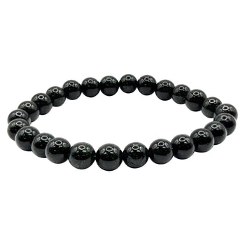 Green Goldstone Bead Stretch Bracelet - Gem Avenue